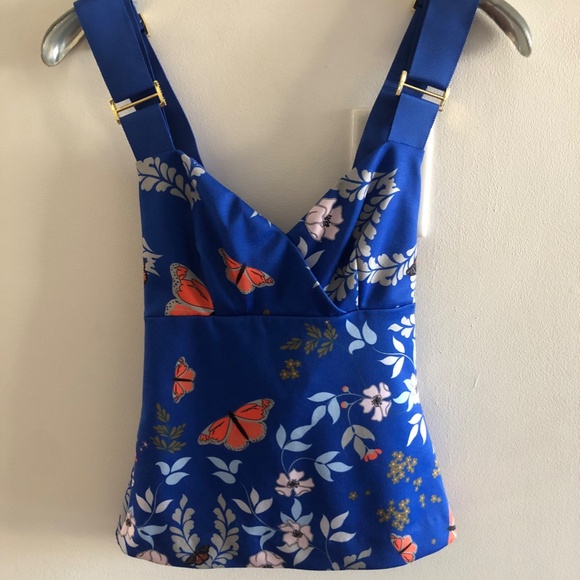 Ted Baker Kyoto Gardens Floral Crossover Tank size 0/XS - Picture 4 of 10